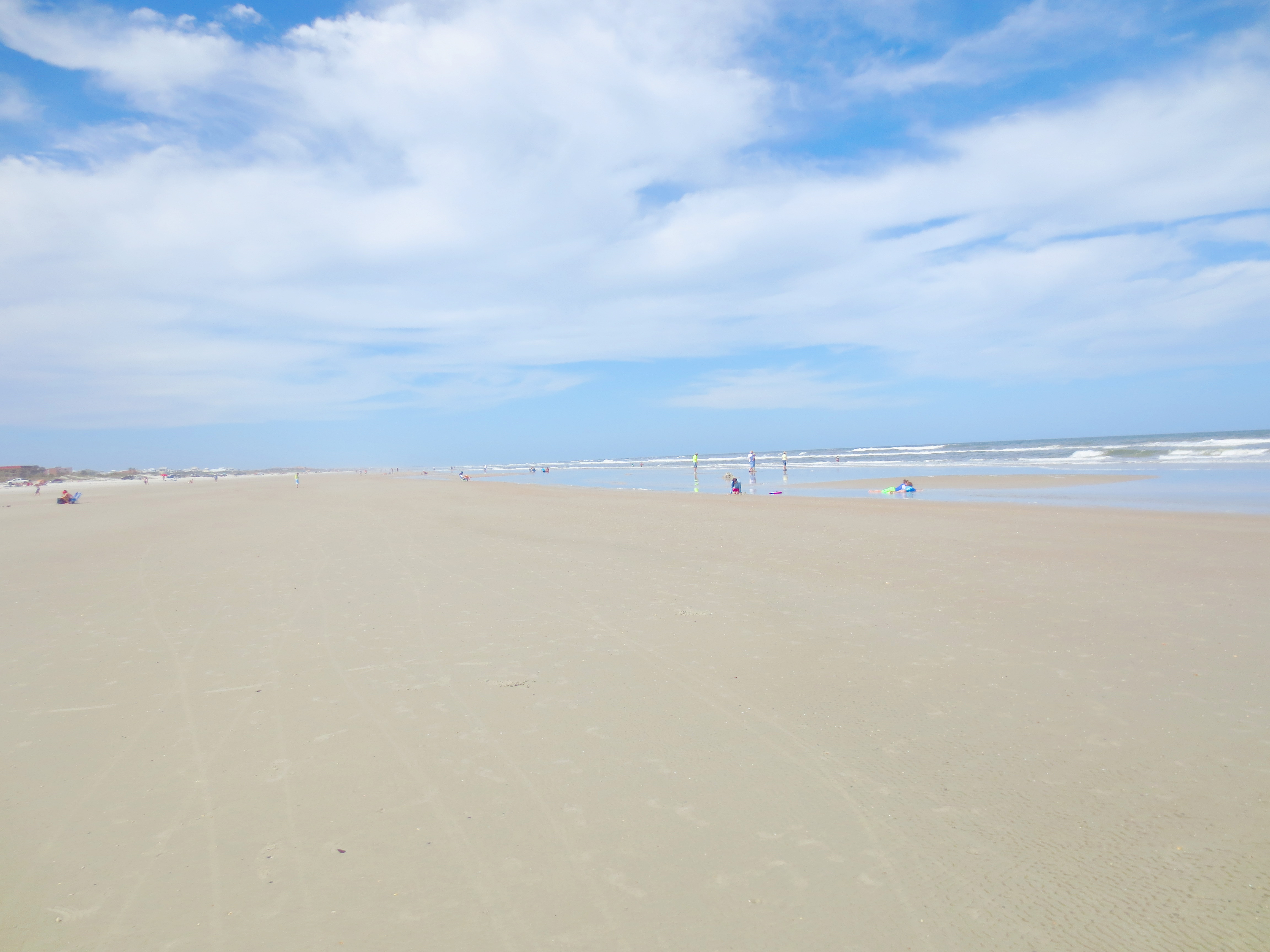 Miles of sandy beach at Ocean Village 